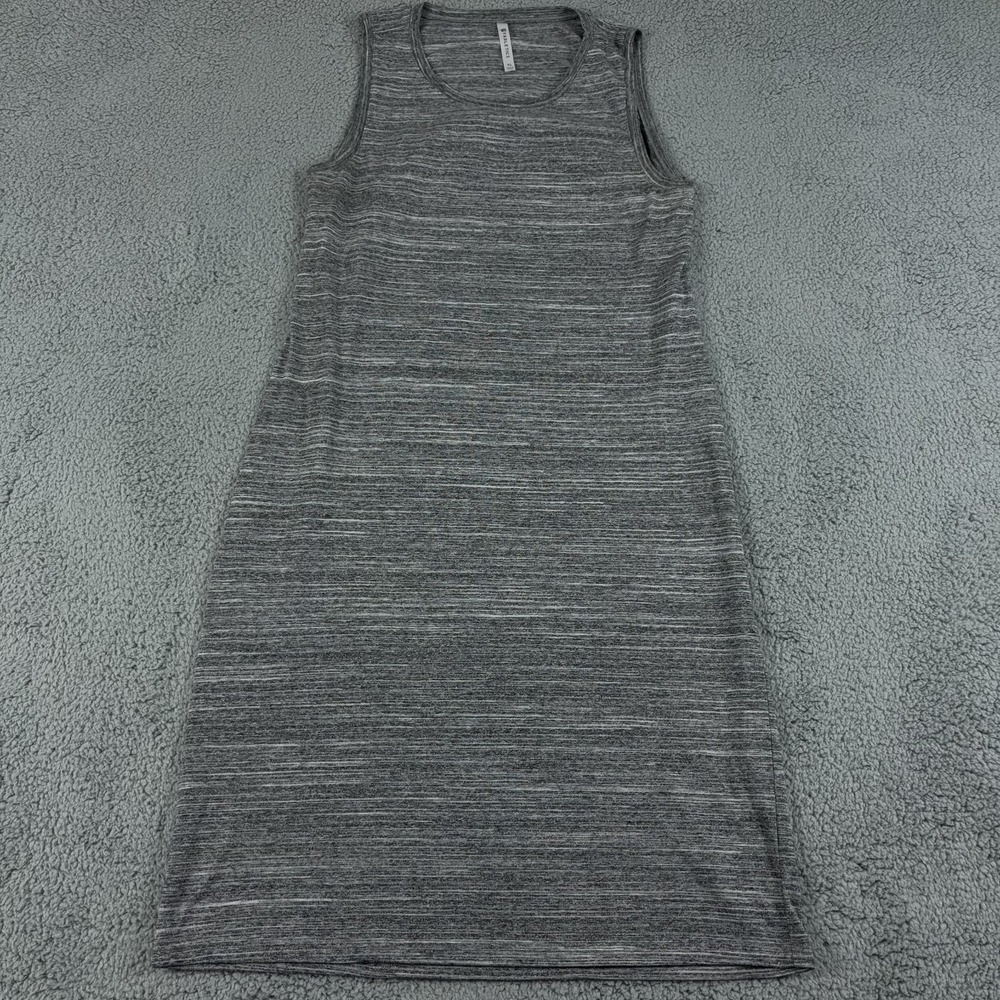 Fabletics Eileen Midi Dress Womens XL Gray Open Back Heather Stretch Active Tank